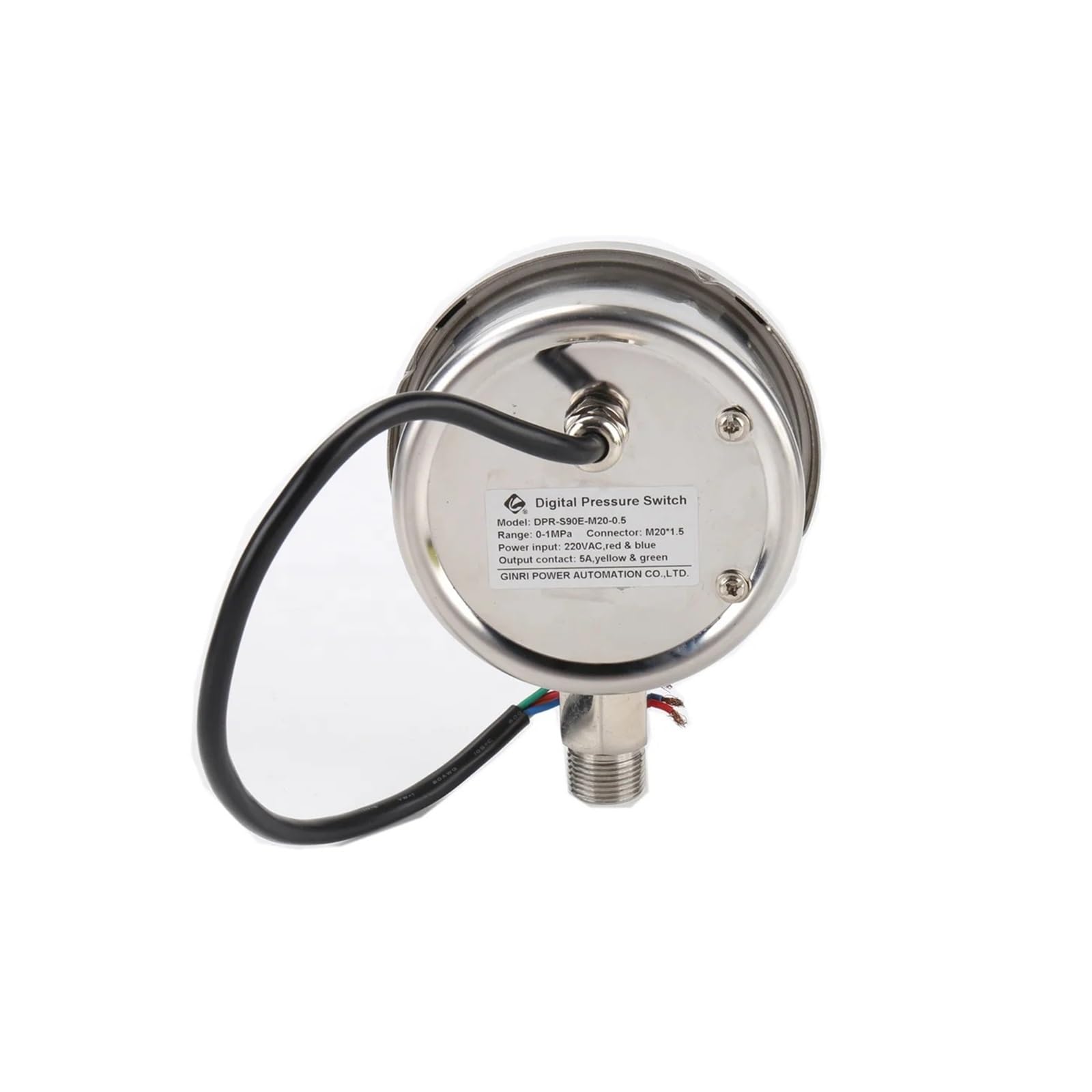 Manómetro, Digital Pressure Switch 24V 220V 380V Manometer Air Cooler Alarm Controller