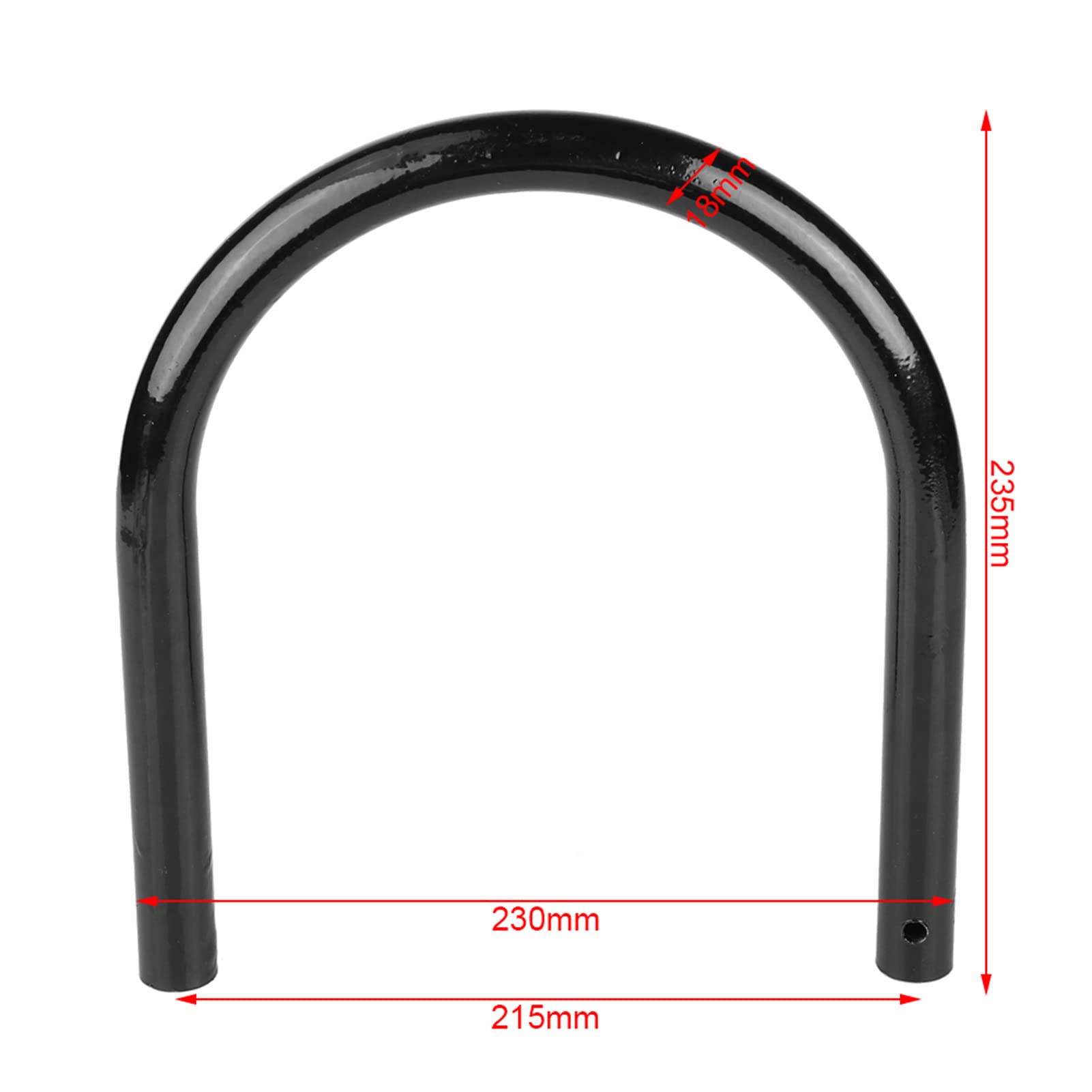 KIMISS Telaio Moto,Motociclo Sedile Posteriore Telaio Staffa di montaggio Telaio Loop Cerchio Montaggio Seggiolini Auto Accessori(230mm-L)