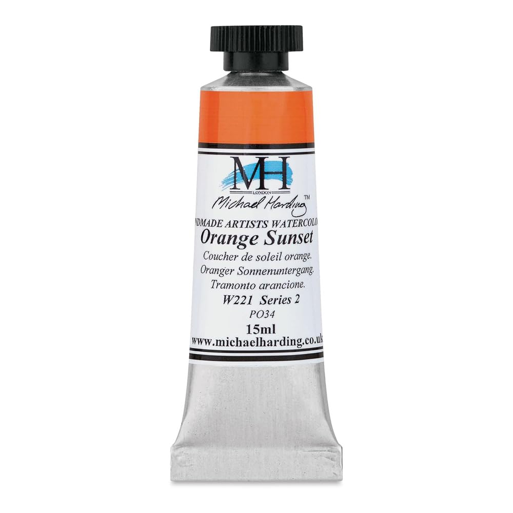 Michael Harding Professional Watercolors - 15ml Tubes (Orange Sunset)