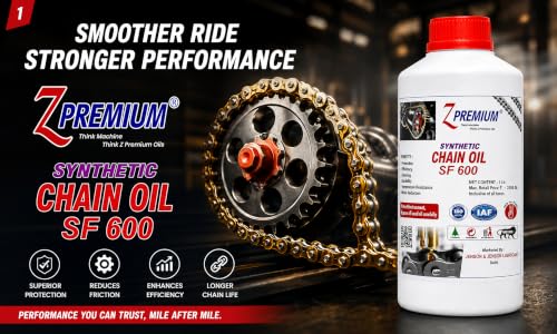 Image of ZPremium Chainsaw Oil SF 600-1 Litre | Bar and Chain Lubricant for All Chainsaws | Reduces Wear Heat and Friction | Smooth Cutting Performance | Longer Bar Chain Life Protection