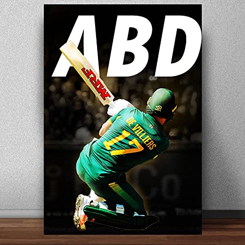 Image of Good Hope AB De villiers Mr 360, 300 GSM Matte Paper Rolled Poster (13 X 19-inch, Multicolour)