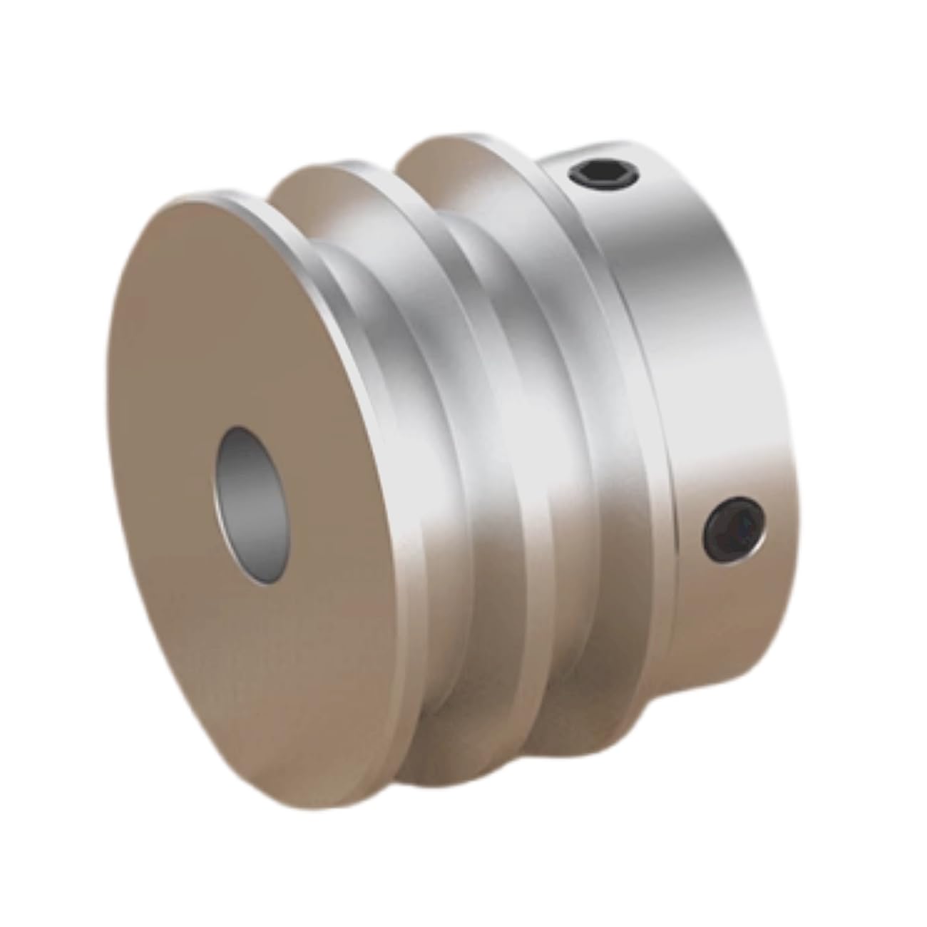 Aluminiowe koło pasowe 40 mm z podwójnym rowkiem - 11 mm koło z stałym otworem w kształcie litery V do napędu wału silnika 6 mm (1/4") - lekkie akcesorium do silnika o wysokiej wydajności