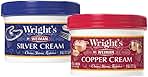 Wright's Silver and Copper Cleaner and Polish - 8 Ounce Each - Premium Metal Polish Silver Copper Brass Chrome and More