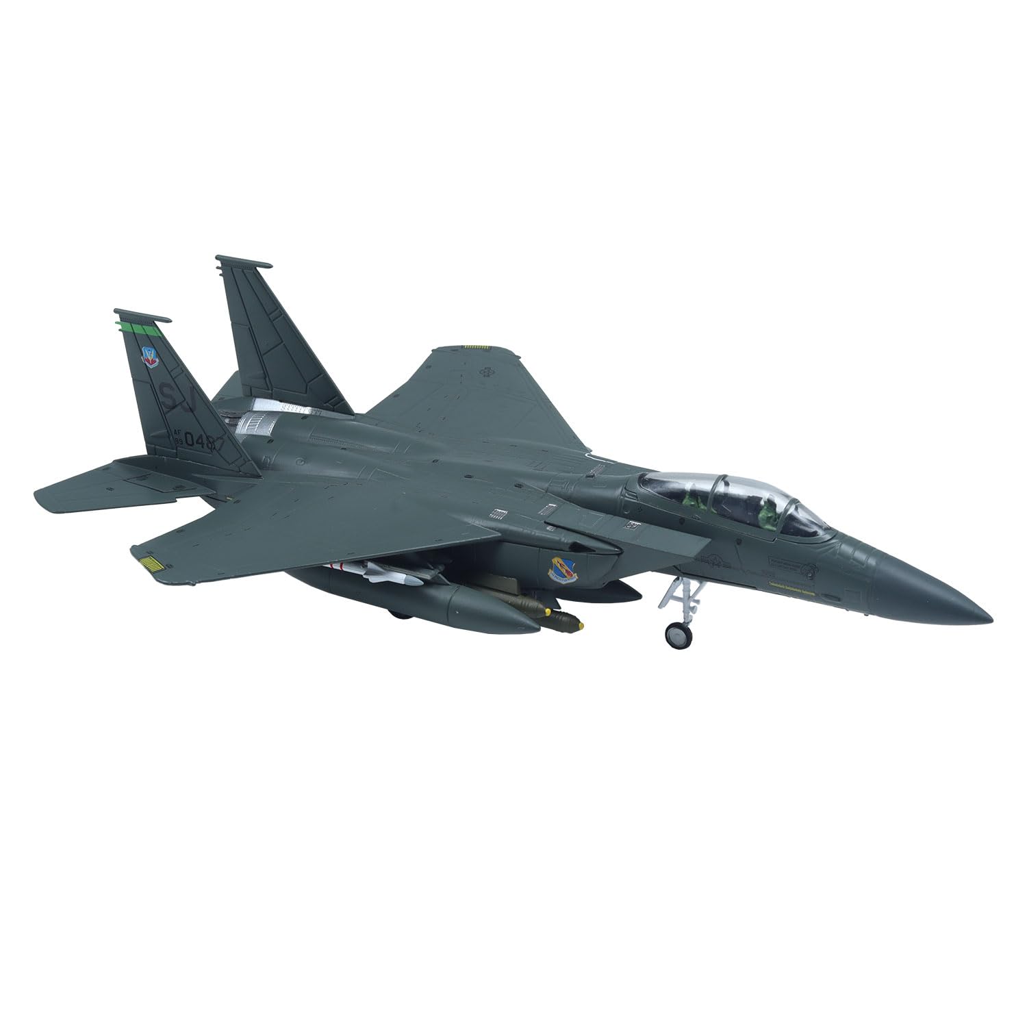 1:100 Scale U.S F-15E Strike Eagle Bomber Fighter Plane Metal Military Diecast Aircraft Models for Adult