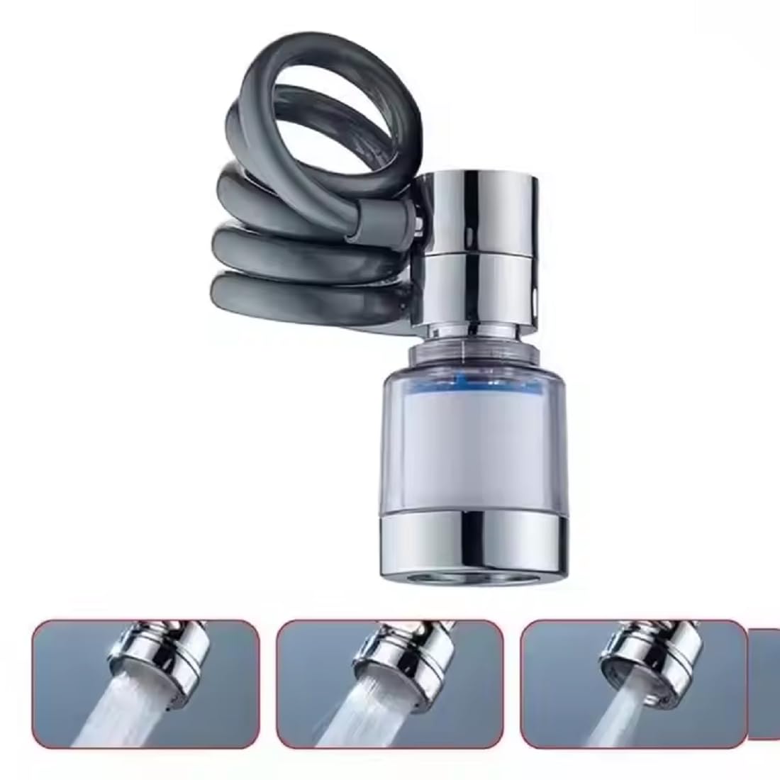 BLAGO Modern 360 Degree Adjustable ABS Kitchen Faucet Accessories Waterfall Mouth Water out for Apartment Use 2