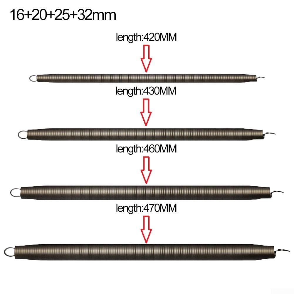 Muelle de flexión de tubería de PVC de 420 mm de largo tubo de flexión de resorte de tubo doblador de tubos de PVC para dispositivos de doblado de tuberías de PVC (16+20+25+32mm)
