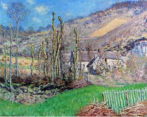 Impression d'art L'hiver au Val de Falaise Monet toile vintage