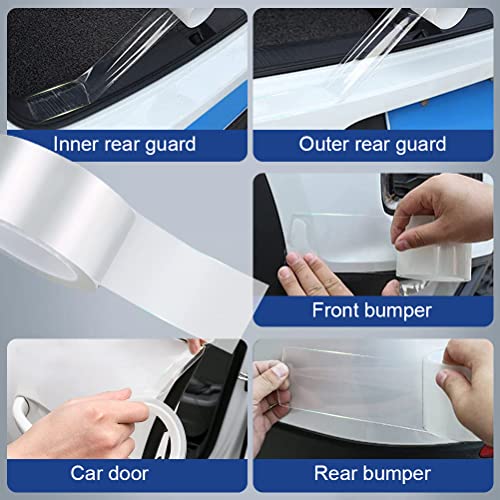 Lackschutzfolie Transparent, Kantenschutz Schutzfolie Auto Folie Selbstklebend, Universal Lackschutzfolien Autotür Auto Einstiegsleisten Aufkleber Blasenfrei für Auto Fahrrad Motorrad (5cm x 10M)