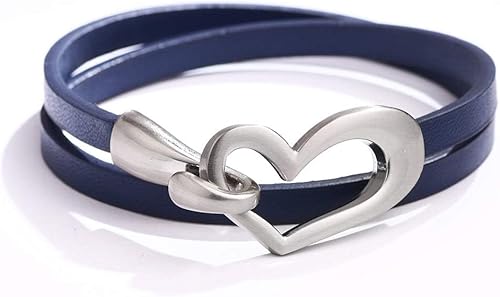 Miniatura 9 de Long tiantian Leather Bracelets for Women Men Heart Wrap Bracelets Western Jewelry Cowgirl Outfits Birthday Valentines Day Gifts for Her