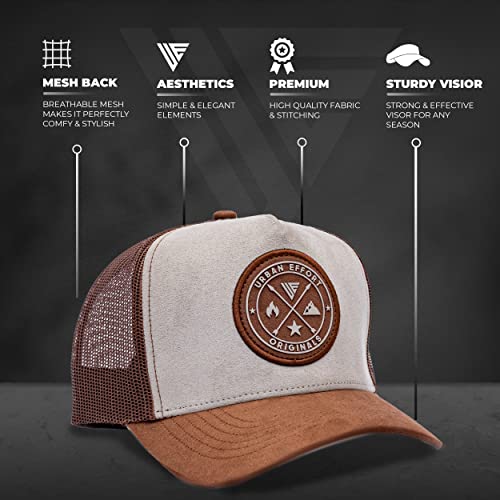 Image of Urban Effort Trucker Hat for Men - Mesh Back Baseball Cap, 5 Panel Snapback Hats for Men and Women