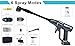 Huhomco Cordless Pressure Washer Battery Powered Portable 2900PSI with 6-in-1 Nozzle, Handheld Car Washer for Car Cleaning and Garden Watering, Grey