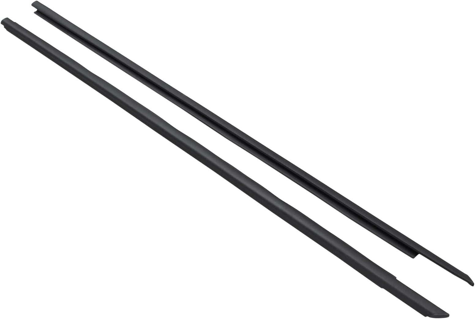 MOTOKU Driver and Passenger Side Door Window Outer Weatherstrip Belt Molding kit for Dodge Challenger 2008-2023