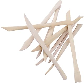 Phefop 10 pcs Mini Modeling Tool Set Polymer Clay Sculpting Tools Air Dry Clay Tools Ceramic with 10 Double Ended for Cutting Carving Smoothing Texturing