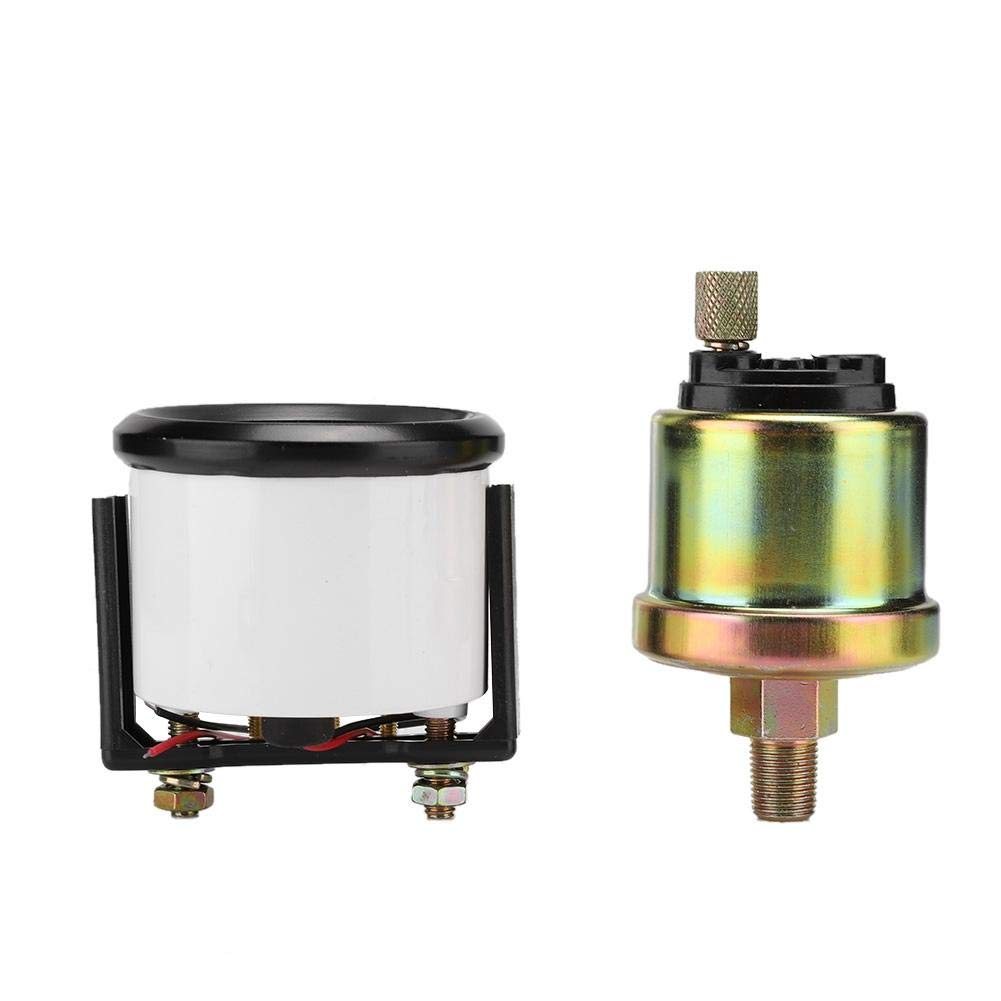 sonde pression huile,Sonde Pression Huile,Öldruckanzeige 52Mm/2In 12V Universal,Pression Huile,Indicateur De Pression D'Huile,Indicateur De Jauge De Pression D'Huile ¨¦Lectromagn¨¦Tique De Voiture Uni
