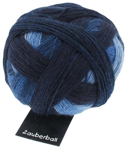 Schoppel-Wolle 1155 Zauberball - Madeja de Lana (100 g), Tonos Azules