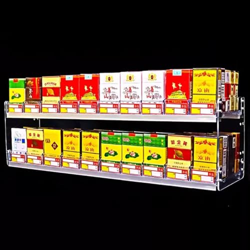 Dispensador de Cigarrillos de Acrílico Transparente para Vitrina de Tienda