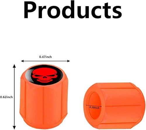 Miniatura 2 de 12 tapones luminosos para válvulas de neumáticos para automóvil, cubierta fluorescente de válvula de rueda en la oscuridad, tapas de aire antifugas