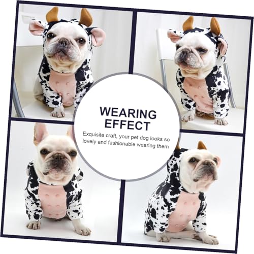 Disfraz de vaquita para perros talla L miniatura 5