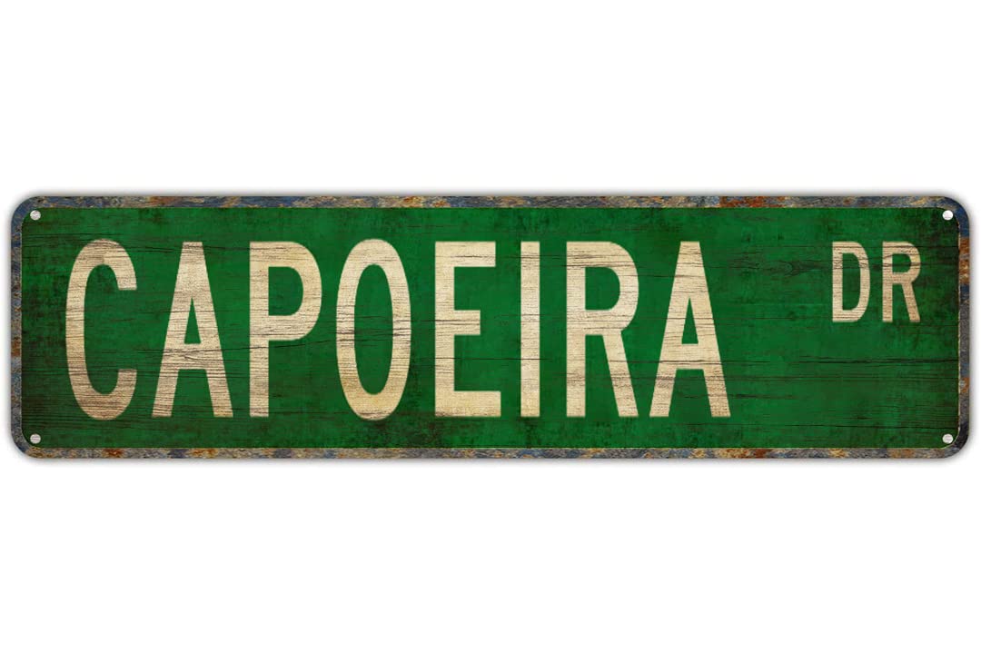 Sitrmgh Sign Vintage Decor Wall S Capoeira Capoeira Capoeira Gift Capoeira Fan Rustic Lake Beach House Cottage Cabin Cave Metal Street Decor 4X16 In