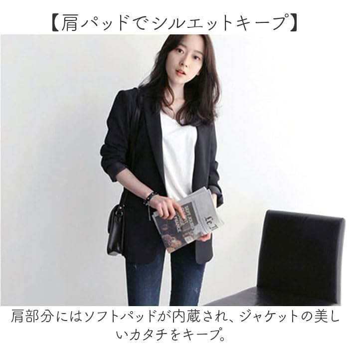 Amazon.co.jp: テーラード ジャケット スーツジャケット レディース XL 