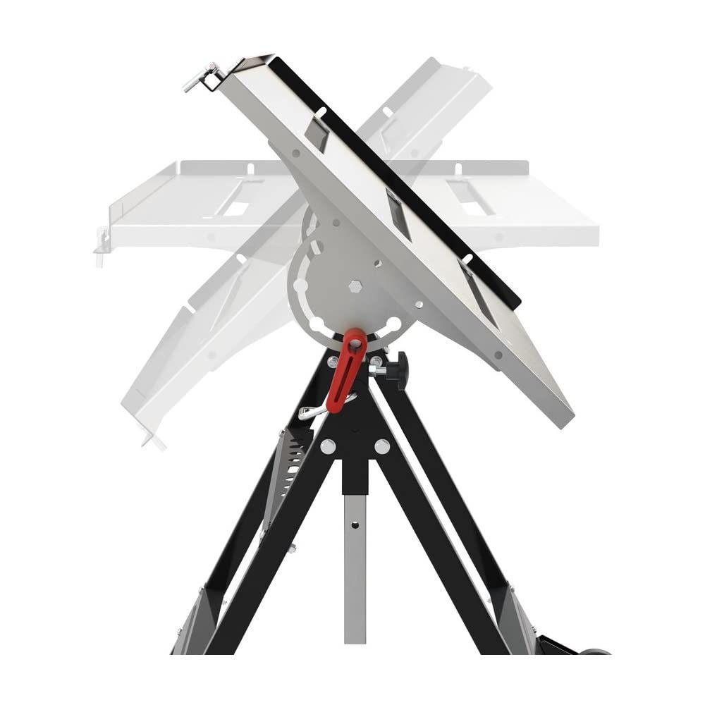 Güde MSKT 760 Mesa Plegable para Soldar Plataforma de Trabajo Galvanizada 76 x 51 cm 150 kg Altura Regulable 4 Posiciones Ruedas