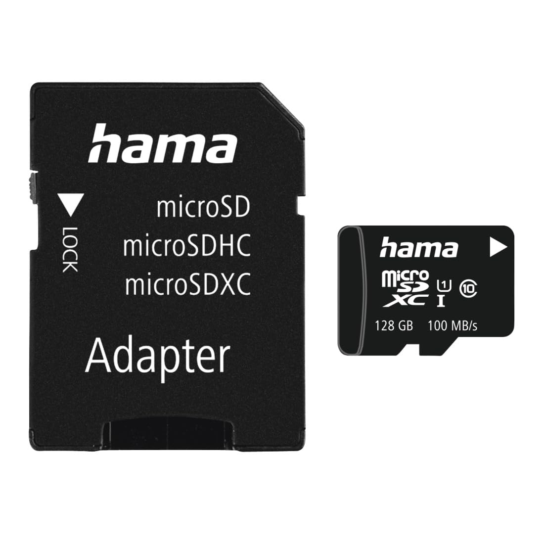Hama 00124158 - Tarjeta microSDXC 128 GB, Class 10, UHS-​I 80 MB/​s, con adaptador/​Mobile