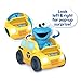 SESAME STREET Twist and Pop Wheelies 3-Pack Preschool Toy Vehicles, Includes Elmo, Cookie Monster, and Oscar, 3