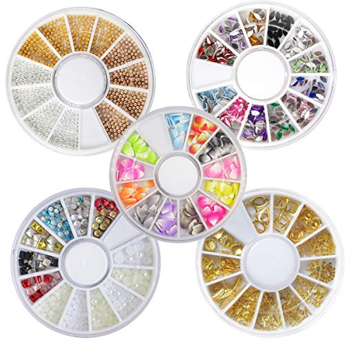 image for AddFavor DIY Glitter Nail Rhinestones Decorations Dotting Tool Water T
