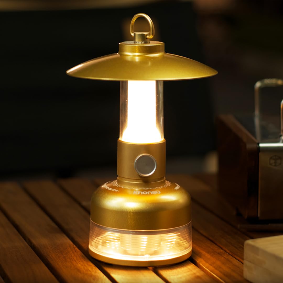 Amazon.co.jp: Khonsu N3 ゴールデンランタン, 480ルーメン, 6000mAh大