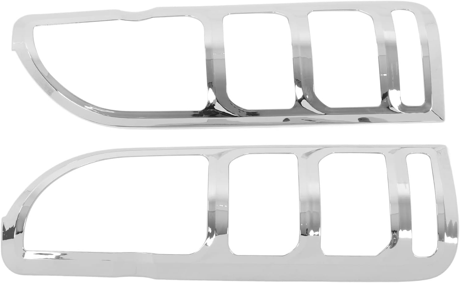 Tail Light Cover Bezels for HiAce H200 2005-2014, ABS Chrome Finish, 2-Pack