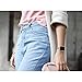 QusFy Sport Silicone Band Compatible with Apple Watch 38mm 40mm, Soft Silicone Shiny Glitter Bling Thin Slim Narrow Replacement Strap Compatible with iWatch Series 6, 5, 4, 3, 2, 1, SE, Sport & Edition Women