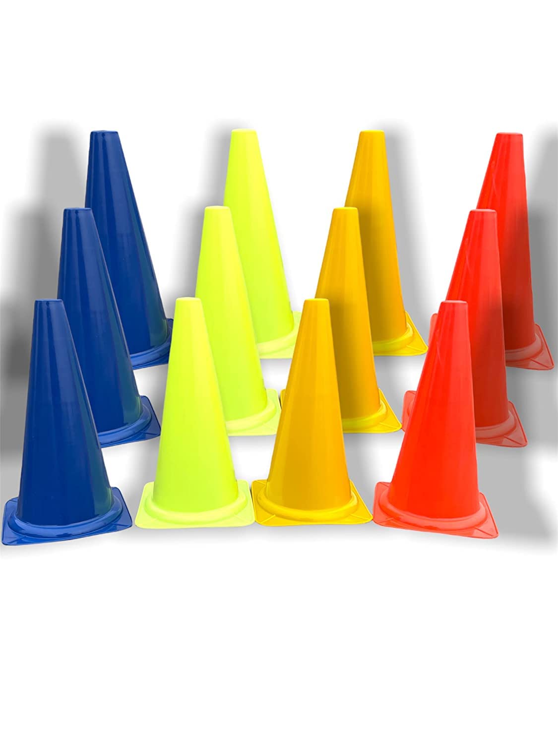 SPIRO Elementary Marker Cones for Track and Field Sports,Training Space Marker Equipment, Agility Field and Training Cones (Size : 6 Inch) (Multicolor) (No. of Cone : 40 Pieces) (B0BGBQCV9B) Amazon Price History, Amazon Price Tracker