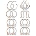 2Pcs Stainless Steel Hinged Seamless Septum Hoop Nose Ring Horseshoe Rings Cartilage Daith Tragus Clicker Retainer Body Piercing Durability and attraction