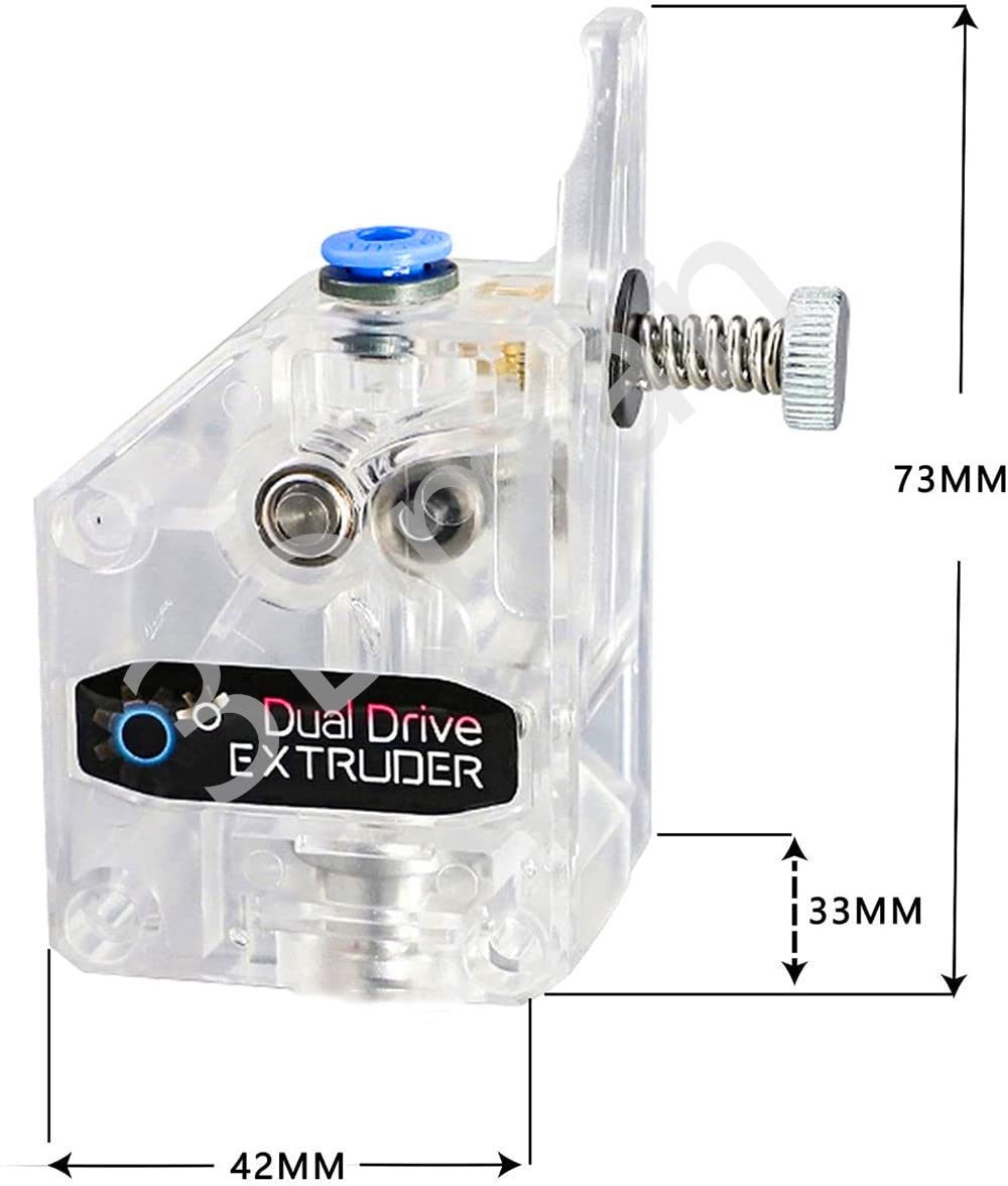 3Dman Bowden uniwersalny wytłaczarka przekładniowa Dual Drive do drukarek Ender 3 V2, Ender 3 Pro, Ender 3 Series, Ender 5 Pro, Ender 5 Plus, CR10 Series, Vyper Series i innych drukarek 3D