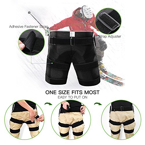 Lixada EVA Paded Hip Butt Proteção Calças Curtas Shorts de Impacto Ajustável Protective Gear Guard P