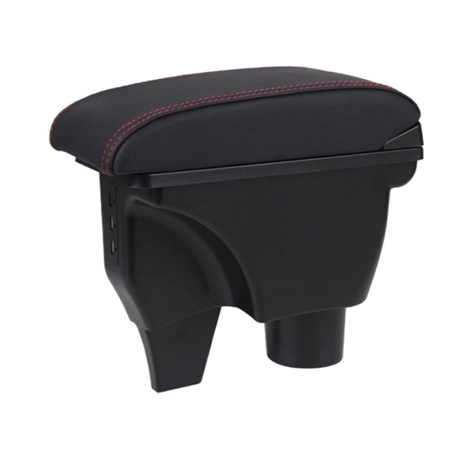 Baiqimv For Toyota For Yaris For Vitz Car Armrest Box Car Accessories Interior Parts Car Storage Box Retrofit Parts(Artificial Leather R)