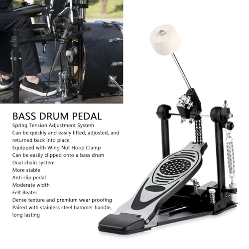 Pedal de batería doble de cadena para bombo miniatura 7