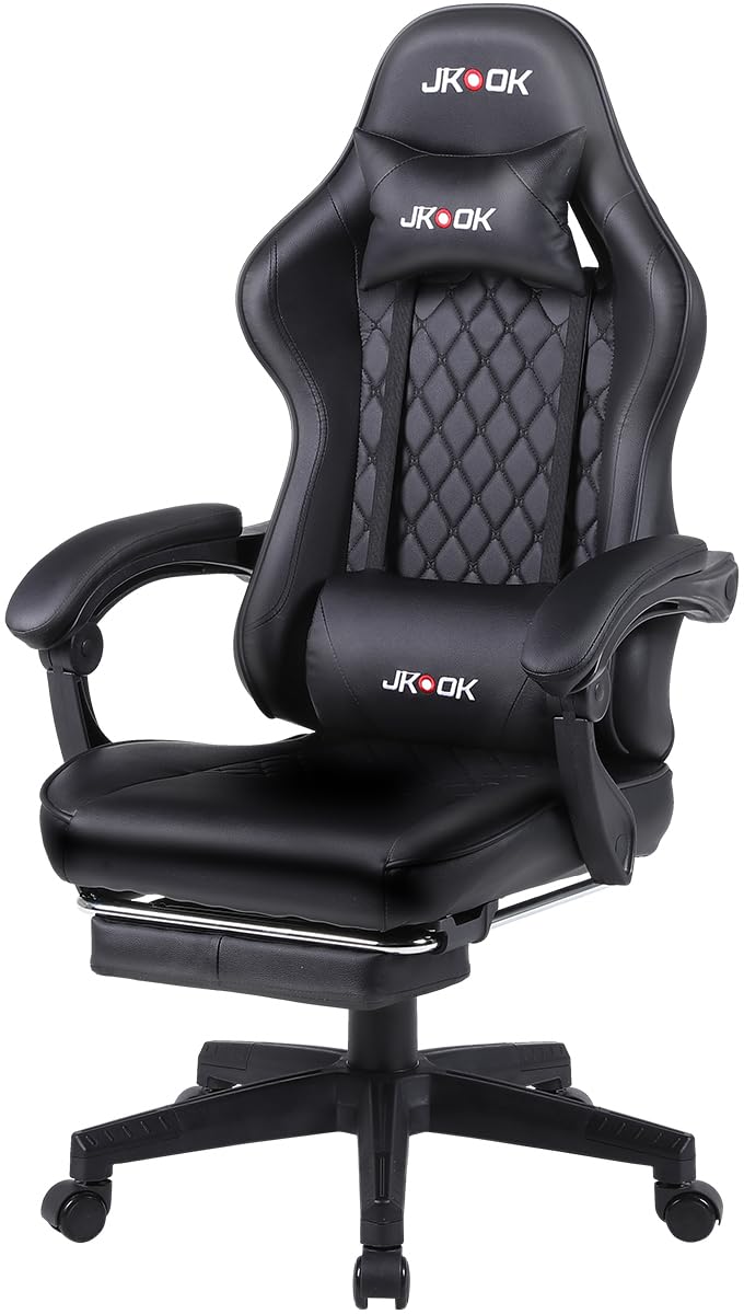 Amazon.com: JKOOK Gaming Chair with Footrest, Multifunctional Desk