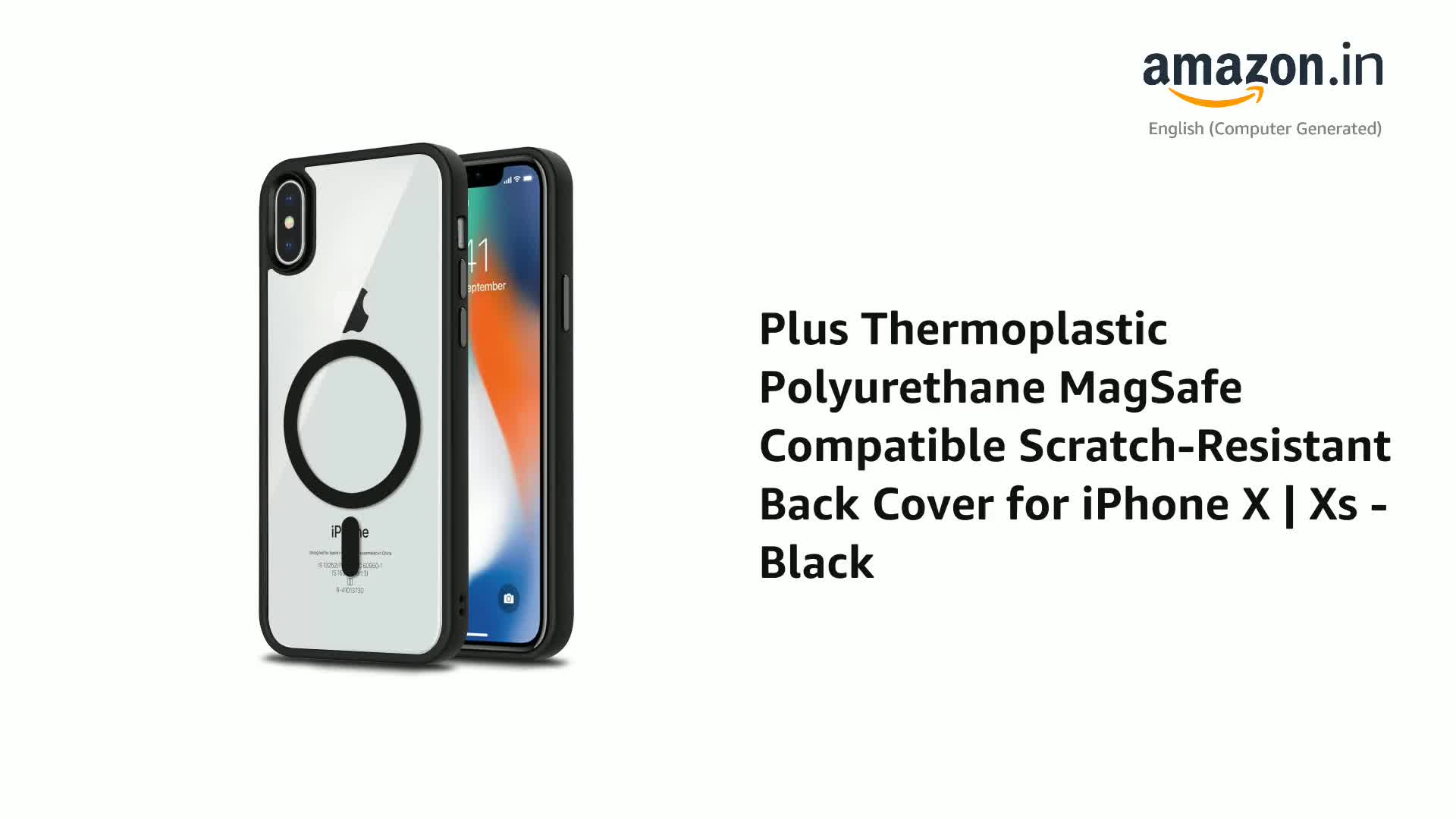 スマホアクセサリー iPhone X 64GB (SIM) and AirPods Pro Plus Thermoplastic Polyurethane MagSafe Compatible Scratch