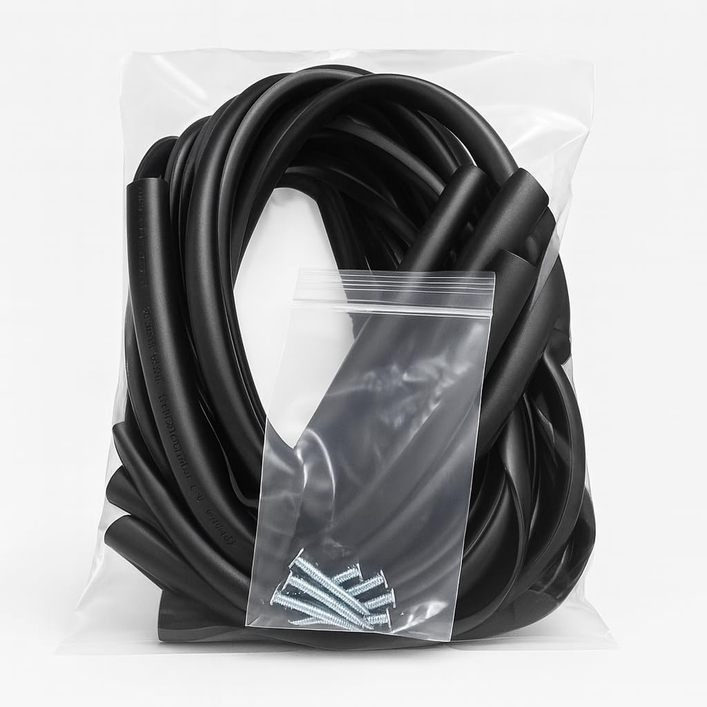 Tree Ties with Complimentary Nail, 32 Inch Black Heavy Duty Ties for Garden and Nursery Use, 20 Pack
