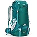 HOMIEE Mochila de Senderismo de 50 litros, Macutos de Senderismo Impermeable Multifuncional, Mochilas de caminoso para Senderismo, Viaje, Deportes al Aire Libre, etc (Mochila de Color Esmeralda)