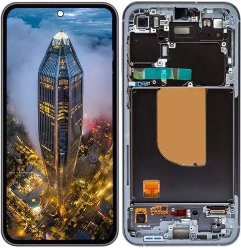 Image of (No Fingerprint) LCD Display Assembly for Samsung Galaxy S23 FE SM-S711B /DS, S711B, S711U1, S711U, S711W, S7110, S711N Screen Replacement kit (Graphite)