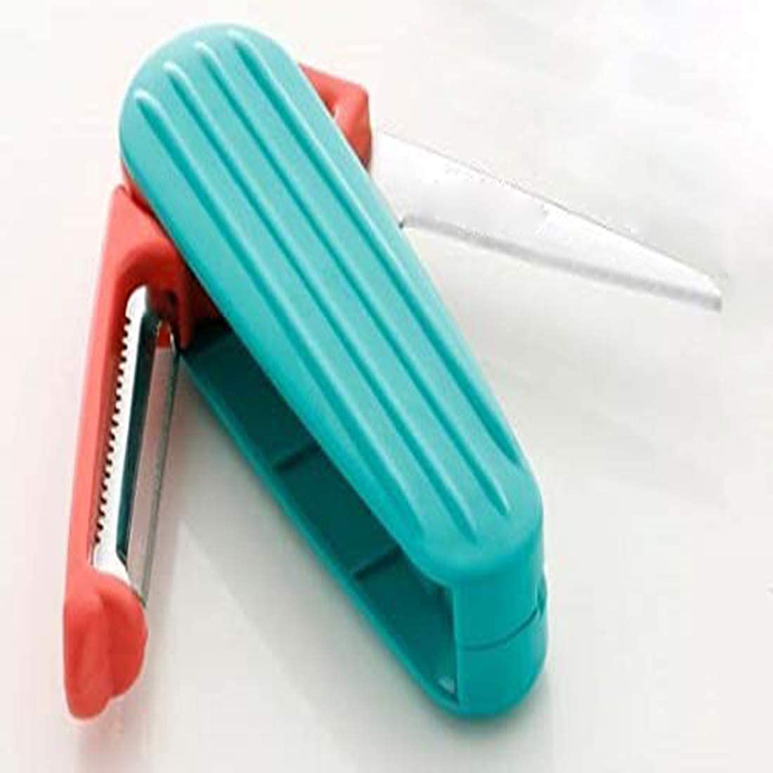 zms marketing™ 2 in 1 Pocket Knife Foldable Knife, Multi Functional Swiss Army Style Knife,[1 Side Peeling Knife][2nd Side Sharp Knife](Multi Color)[1pcs] (B093DT1ZC8) Amazon Price History, Amazon Price Tracker