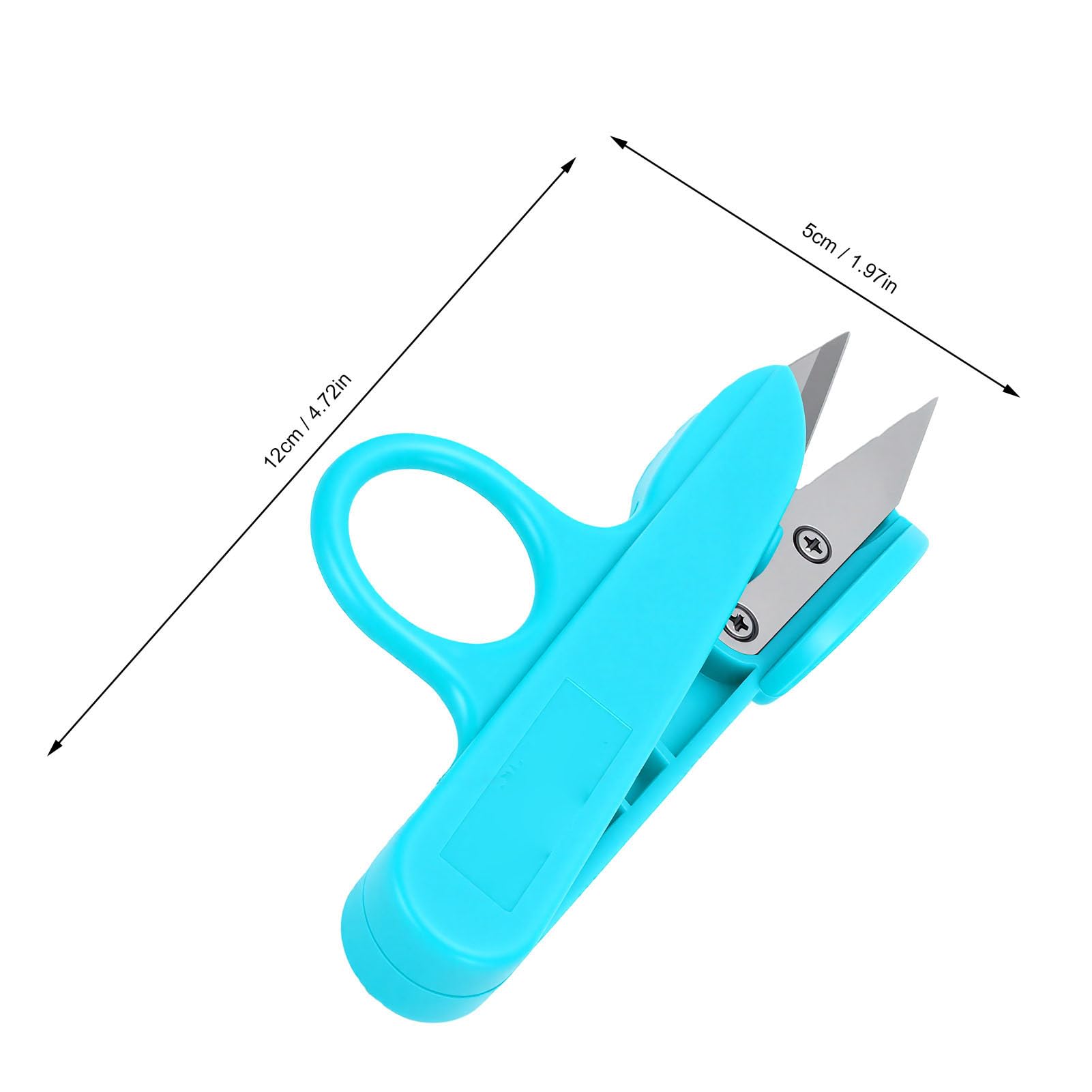 Generic 2 Tijeras de Hilo de Acero Inoxidable con Cuchillas Afiladas para Cortar sin Esfuerzo para Manualidades y Proyectos de Costura Verde
