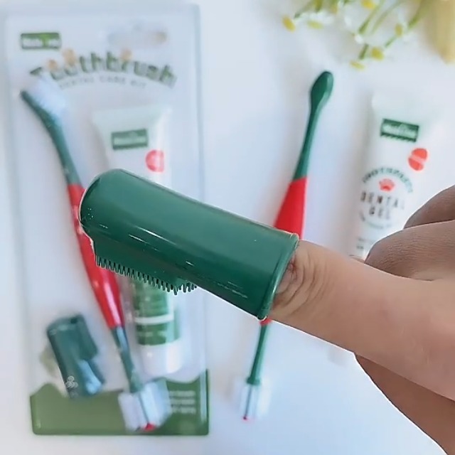 Dog Toothbrush Dental Care Kit,3 Set with Double-Headed and Finger Toothbrushes for Dogs and Cats, 2.47oz Toothpaste,Clean Pets' Teeth and Fresh Breath (Beef) - image 7