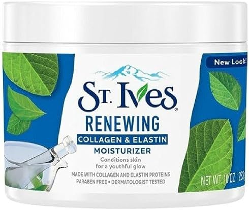 St Ives Renewing Collagen and Elastin Face Moisturizer, 10-Ounce Jar (3-Pack)