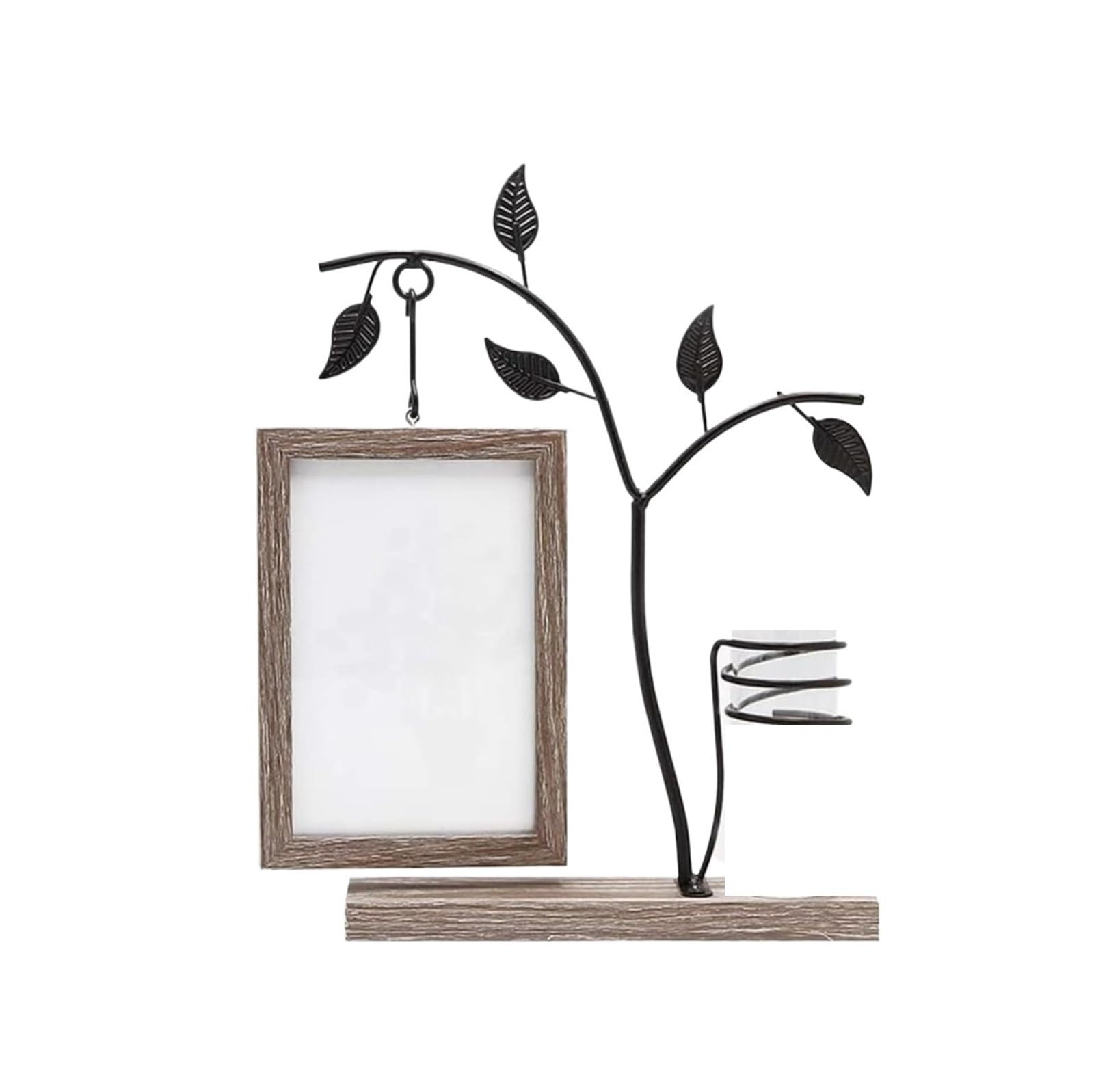 Family Frame 4x6 Vertical Metal Tree Desk Photo Frames with Glass(Multi-colored1)