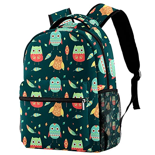 Sac à dos de voyage anti-fuite avec motif hibou pour filles et garçons