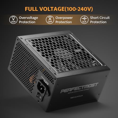 Image of darkFlash PMT Fully Modular Power Supply ATX 3.1& PCIe 5.1 Ready, 2 x 12VHPWR Cable Included, 100% Japanese 105C Capacitors, 80 Plus Gold Gaming PSU (80+ Gold (ATX 3.1) BK, 750 Watts)