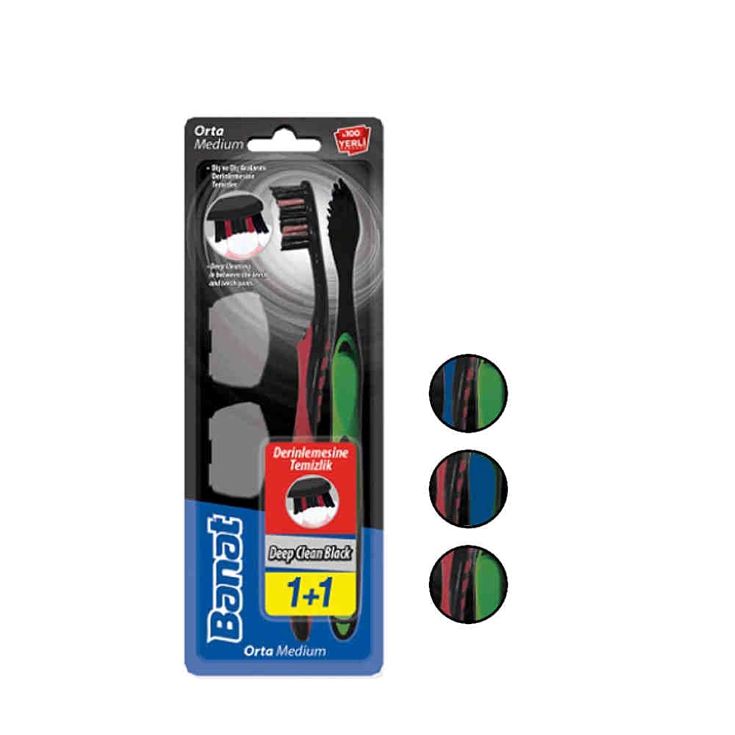 Banat Deep Clean Black 2'Li Diş Fırçası